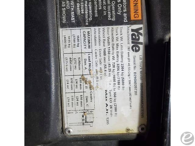 2014 Yale NR040DB Electric Reach Truck - 123Forklift