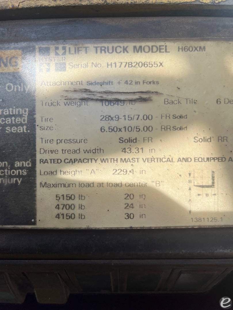 2000 Hyster H60XM