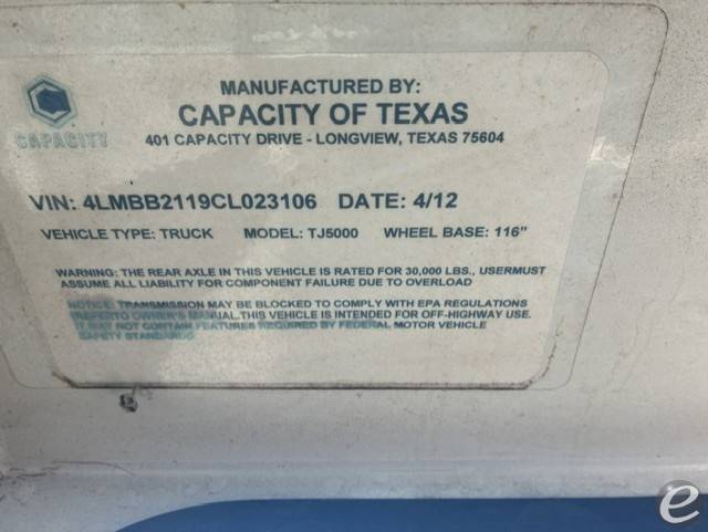 2012 Capacity TJ5000