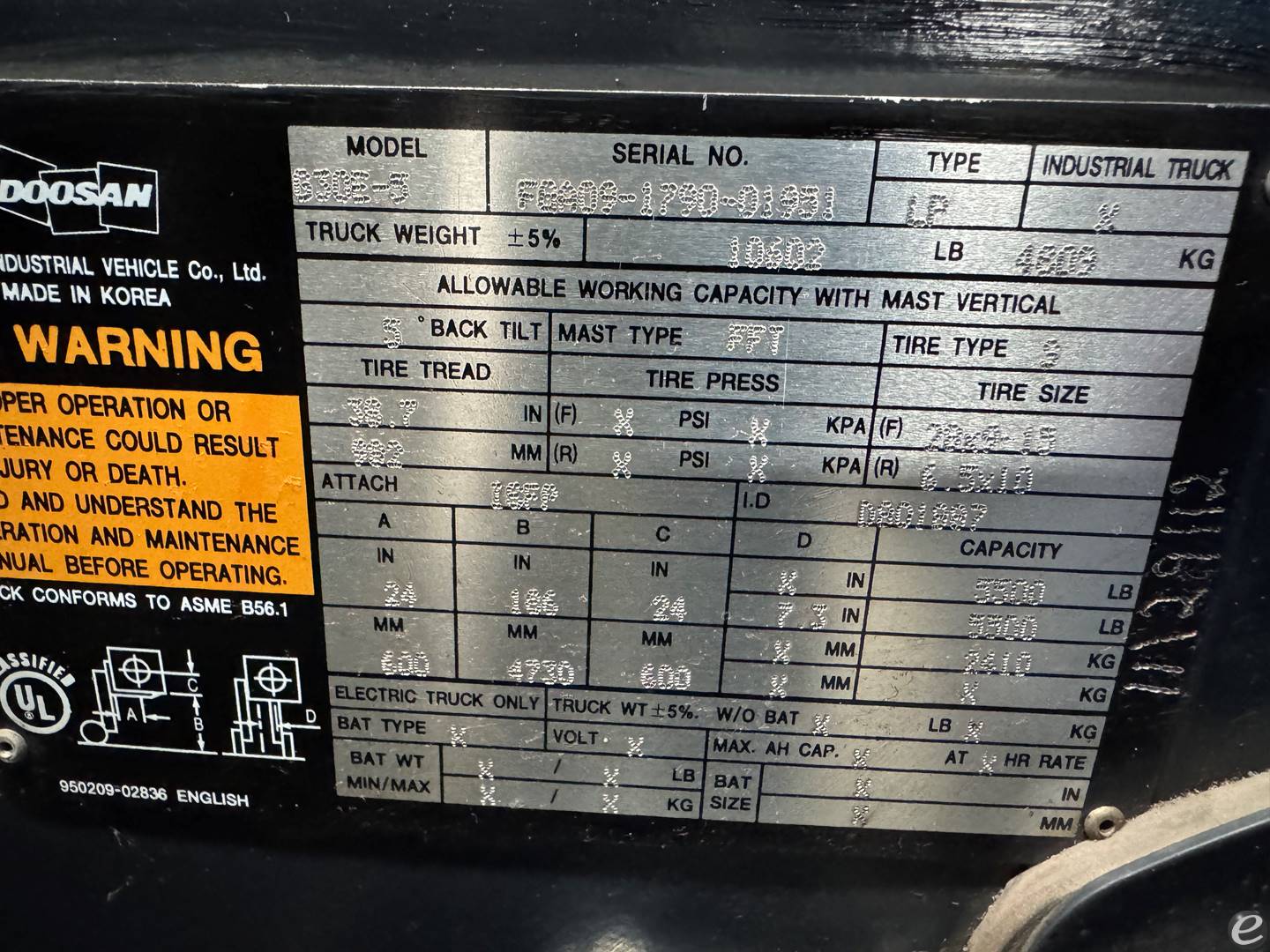 2012 Doosan G30E-5
