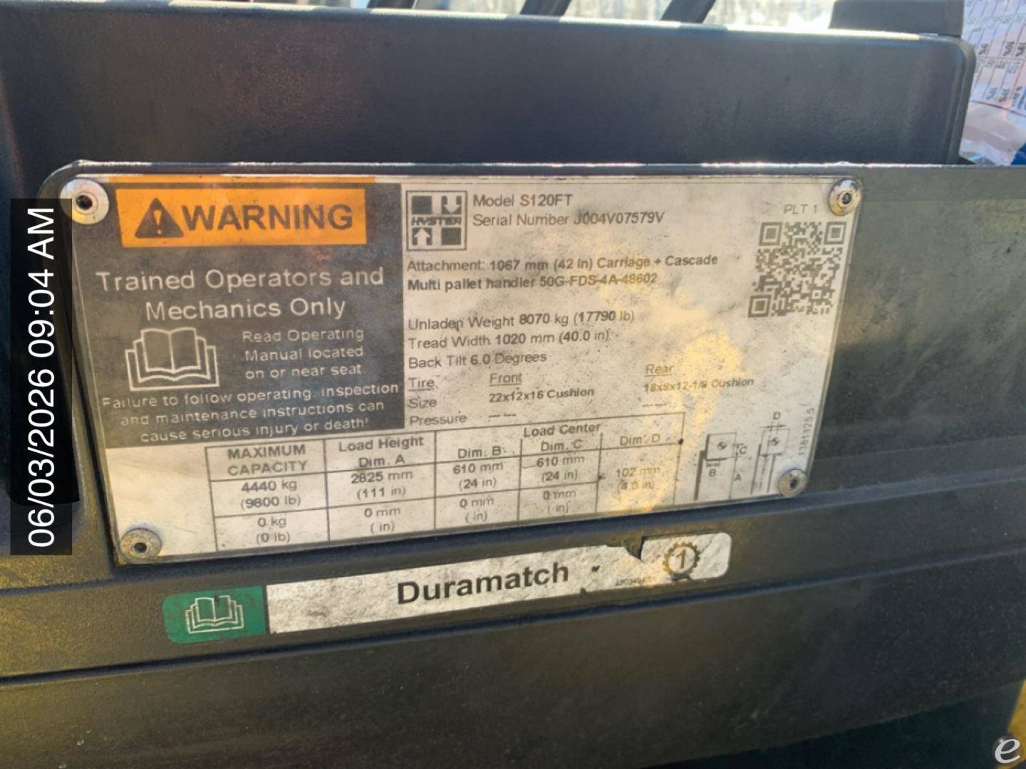 2021 Hyster S120FT