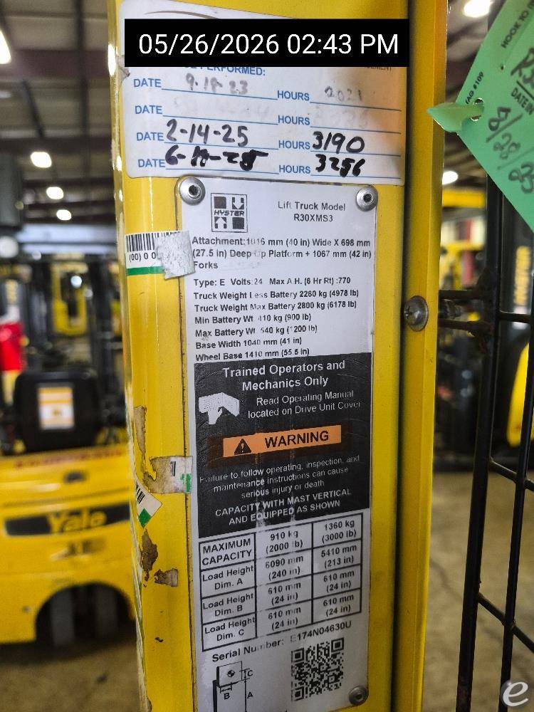 2020 Hyster R30XMS3