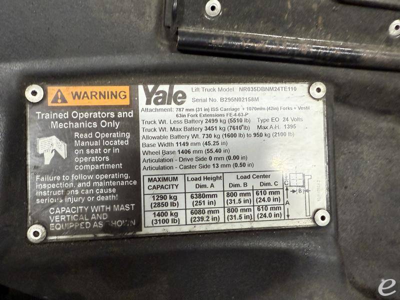 2014 Yale NR035DB