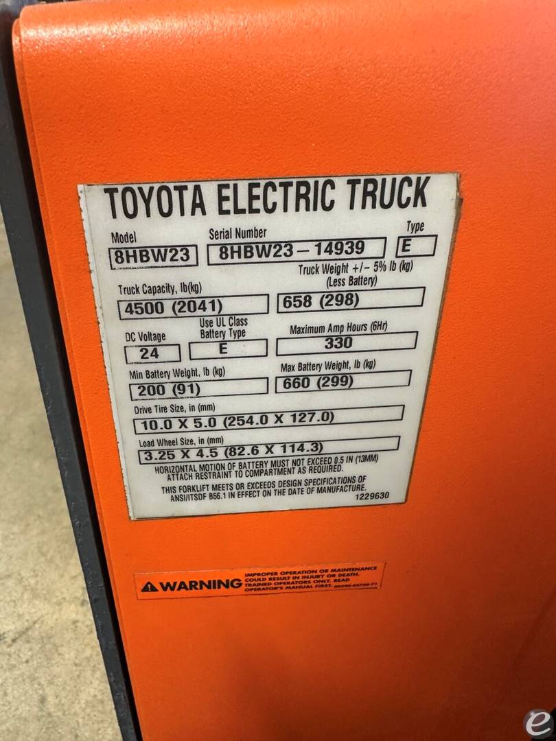 2016 Toyota 8HBW23