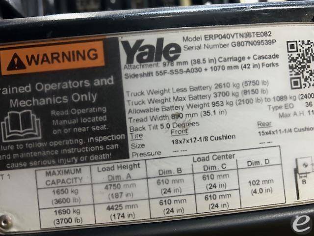 2016 Yale ERP040VT