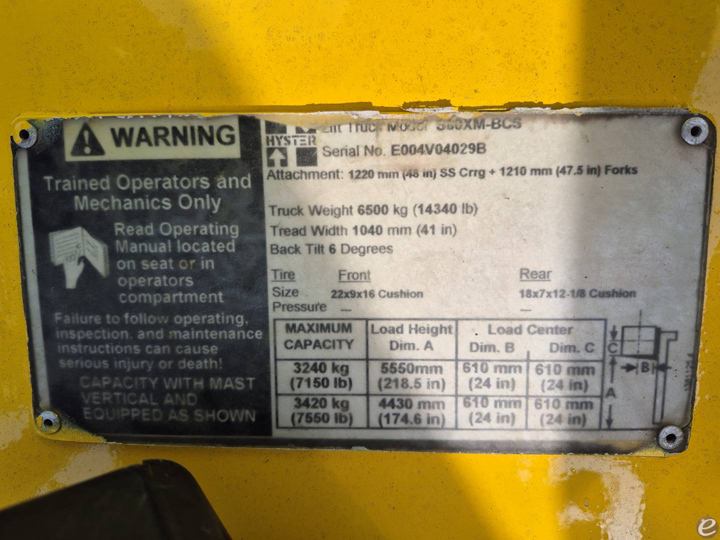 Hyster S80XMBCS