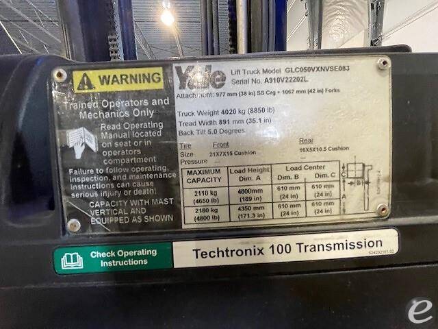 2013 Yale GC050VX LP Gas Forklift - 123Forklift