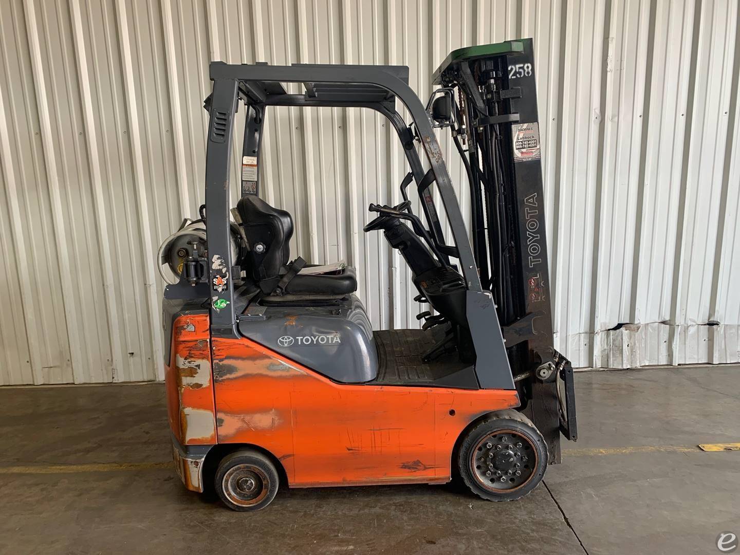 2019 Toyota 8FGCU15 LP Gas Forklift...