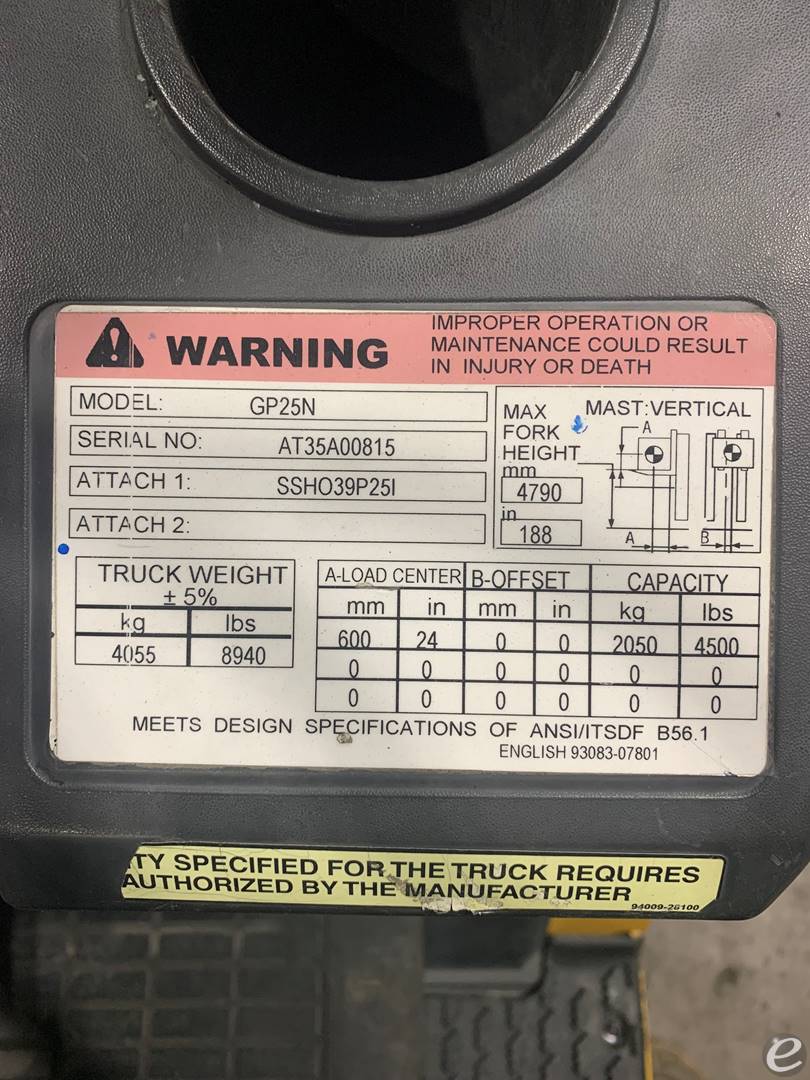 2015 Cat                                       GP25N5   LP Gas Forklift - 123Forklift