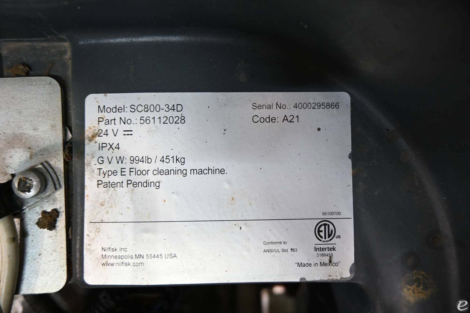 2021 Advance SC800-34D