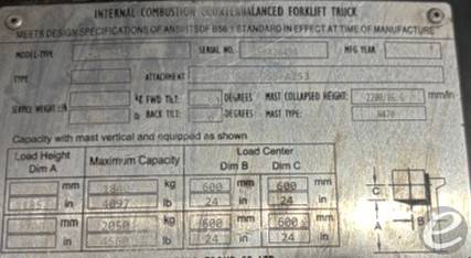 2021 Hangcha CPD25-XW71B1 LP Gas Fo...