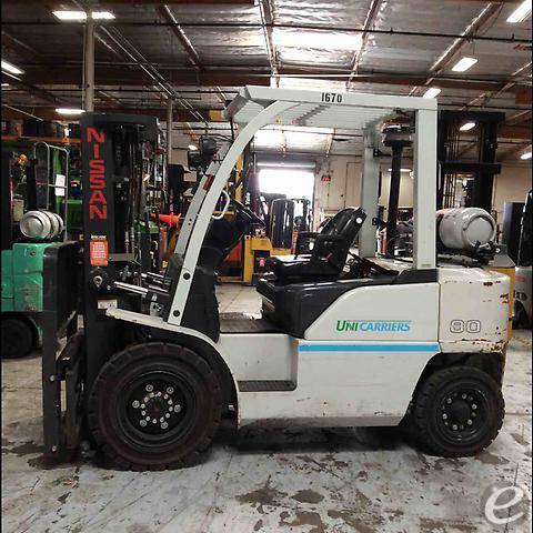 2017 Nissan                                             PF80YLP LP Gas Forklift - 123Forklift