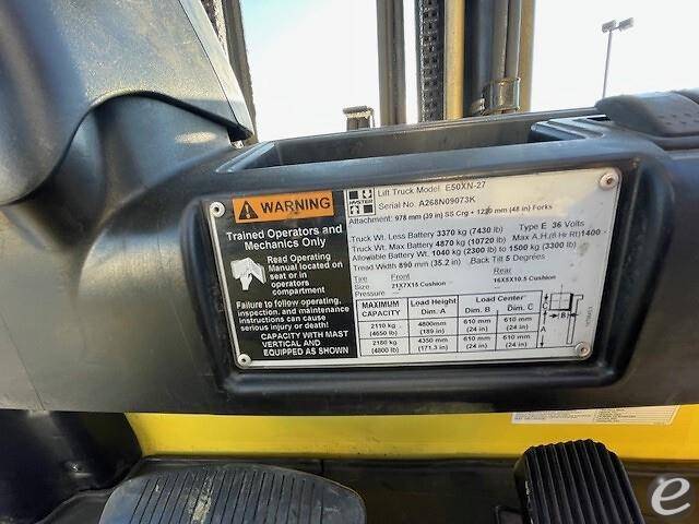 2012 Hyster E50XN Electric Forklift - 123Forklift