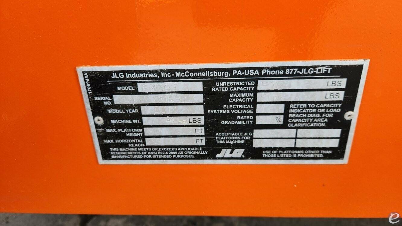 2014 JLG 600AJ