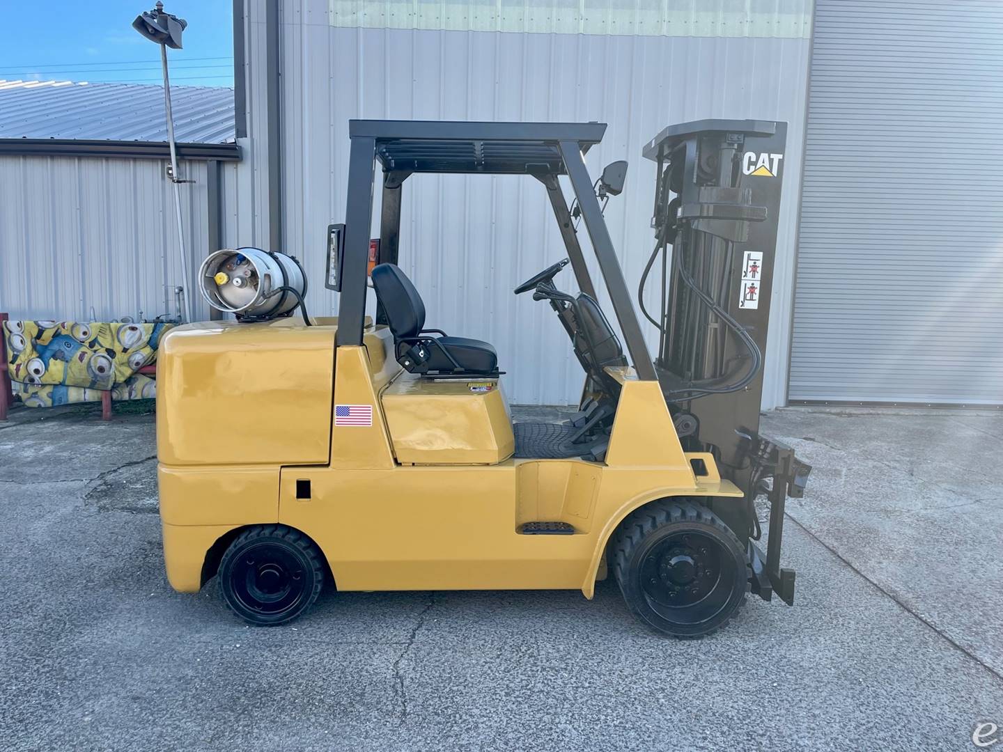 1999 LP Gas Cat GC55K Cushion Tire 4 Wheel Sit Down (Indoor Warehouse)