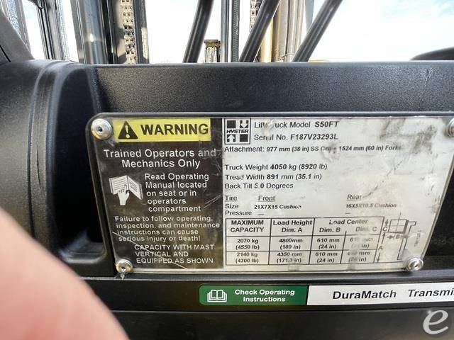 2013 Hyster S50FT LP Gas Forklift - 123Forklift