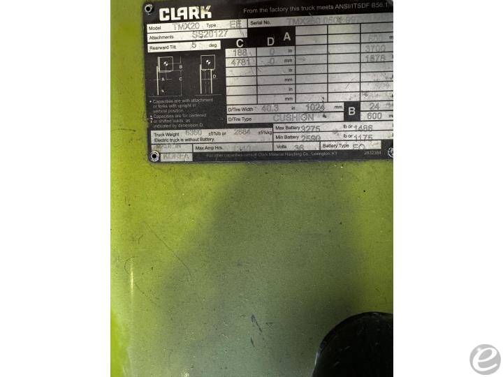 2017 Clark TMX20