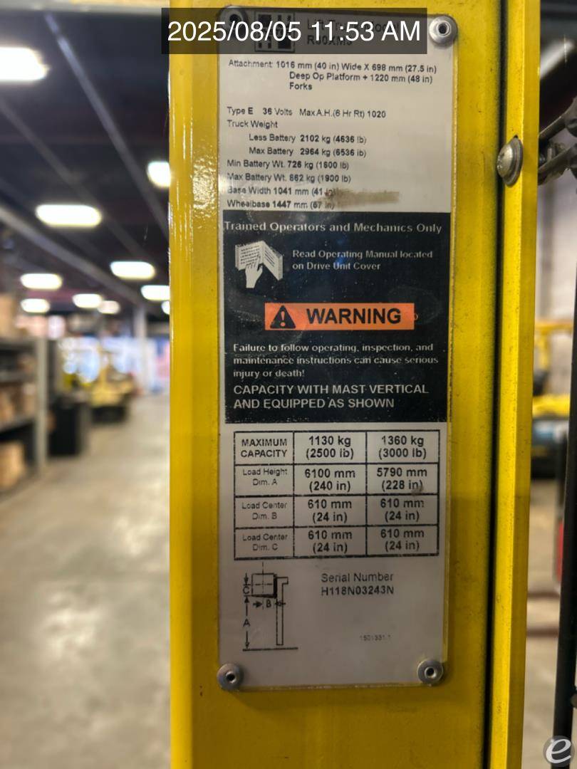2015 Hyster R30XM3