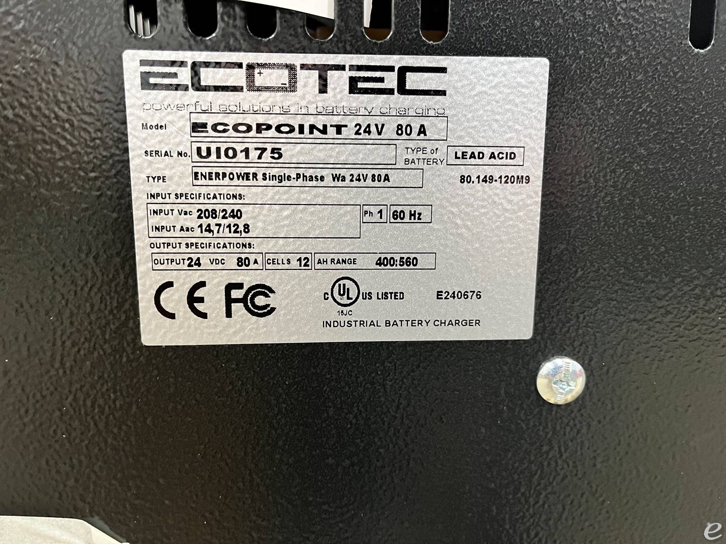 2022 Enersys 24V/80A-1