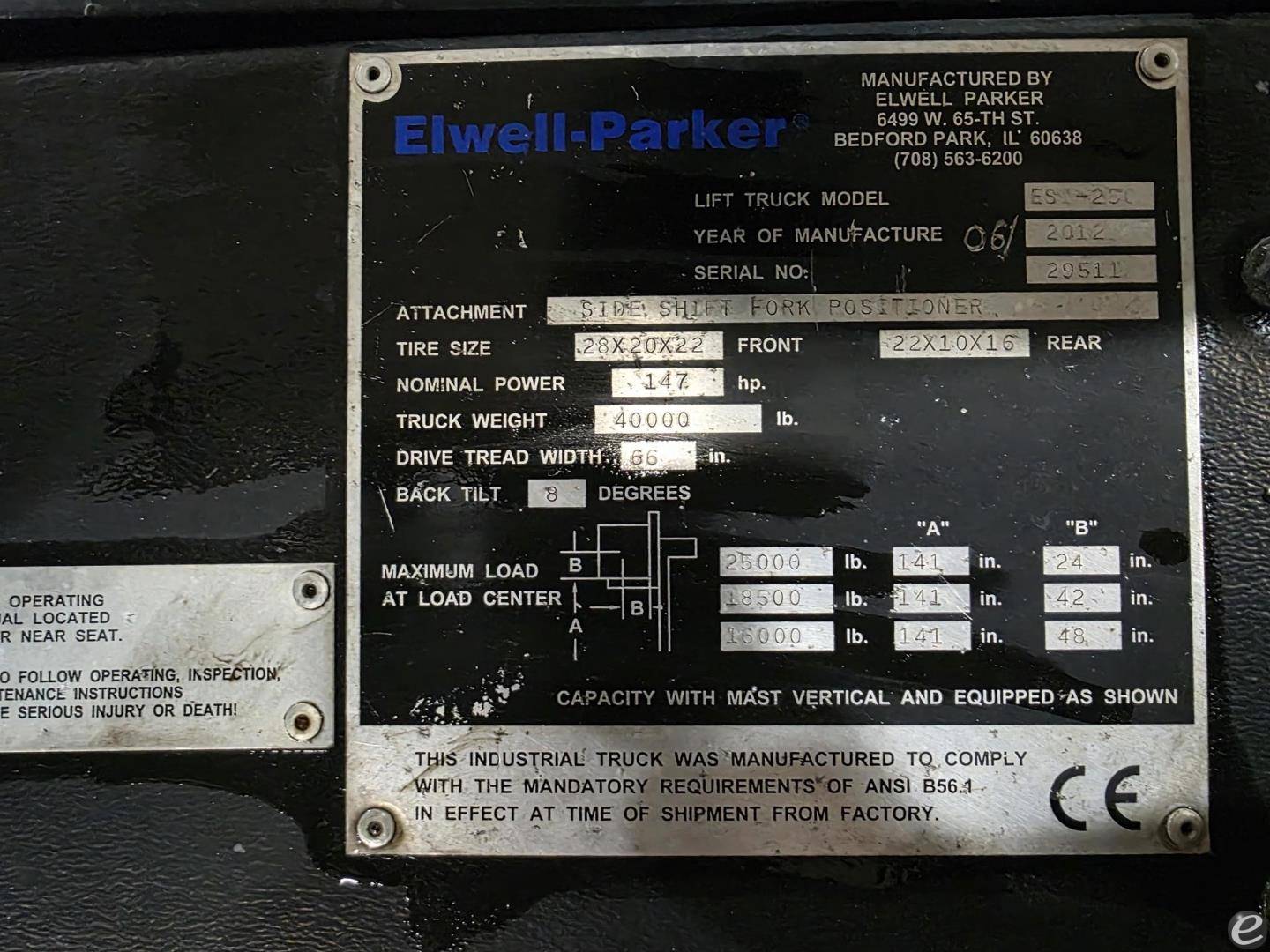 2012 Elwell Parker ESI250