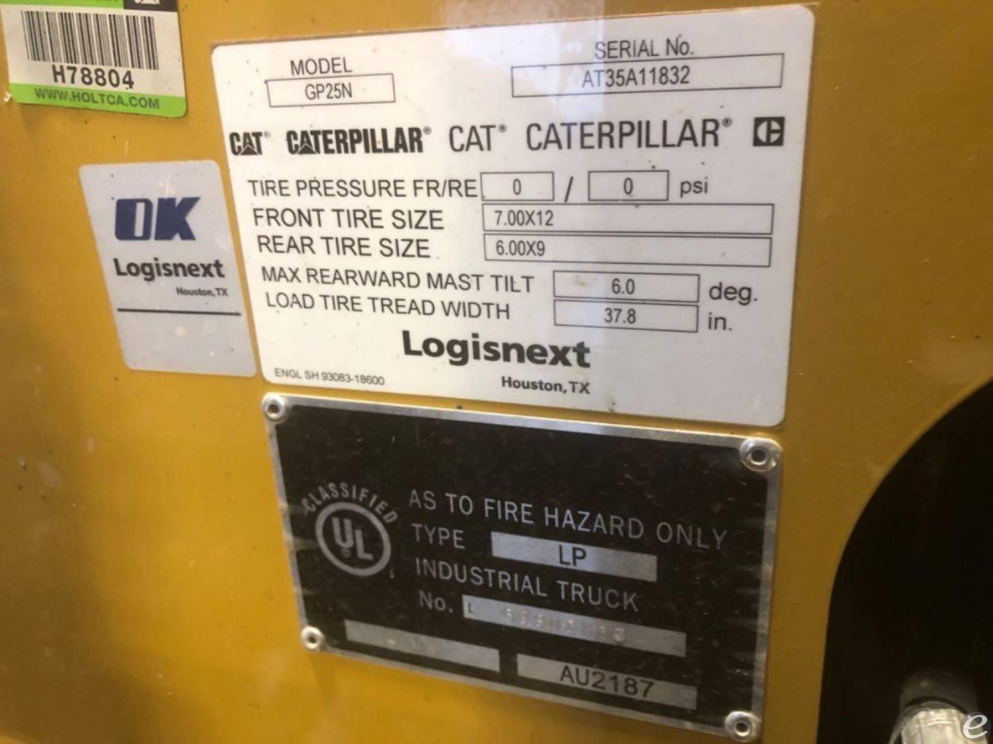 2022 Cat GP25N5