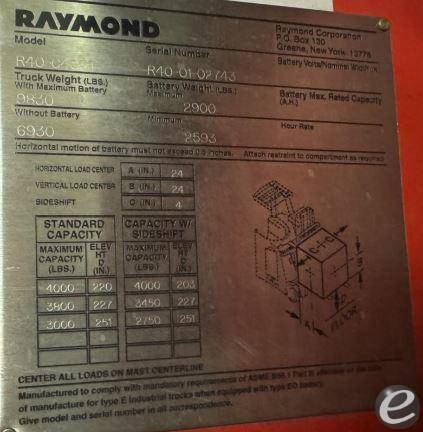 2001 Raymond R40-C40TT