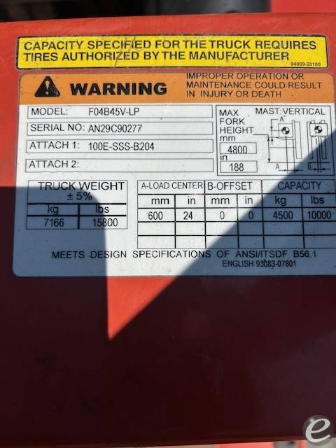 2007 Nissan F04B45V