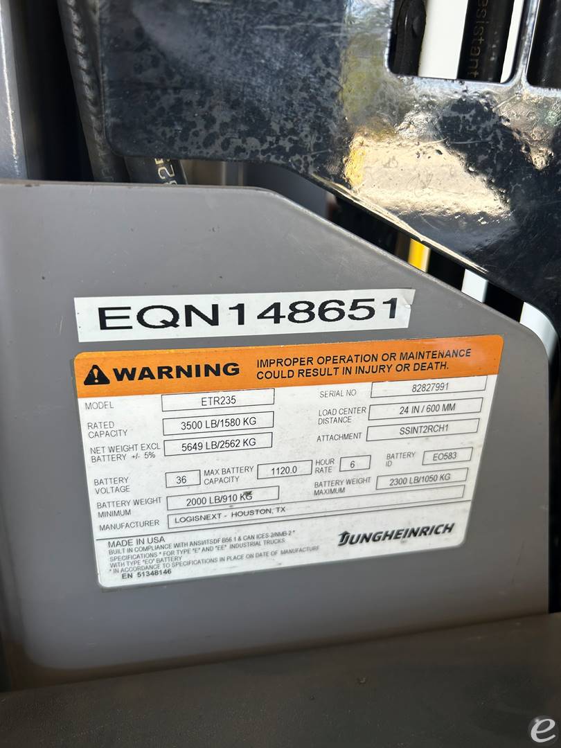 2023 Jungheinrich ETR235