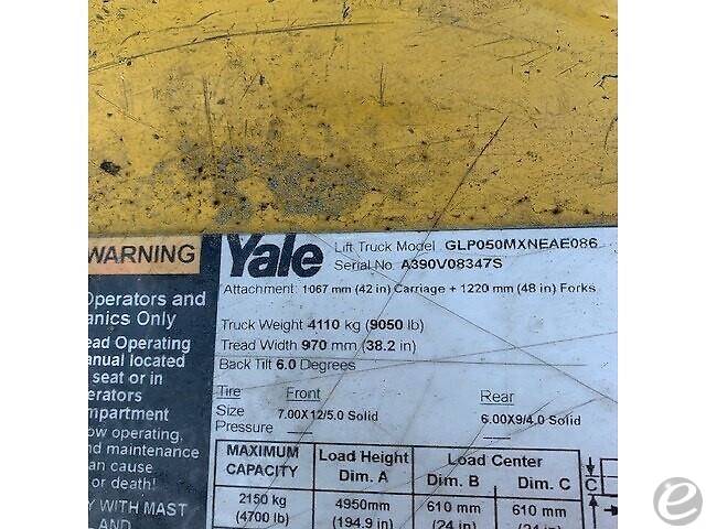 2018 Yale GP050MX