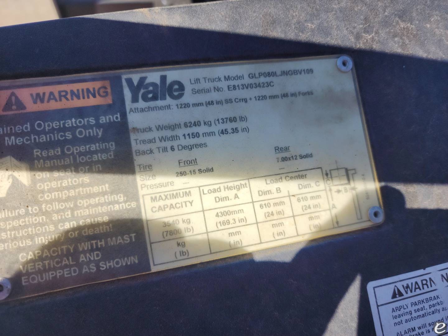 2005 Yale GLP080LJ