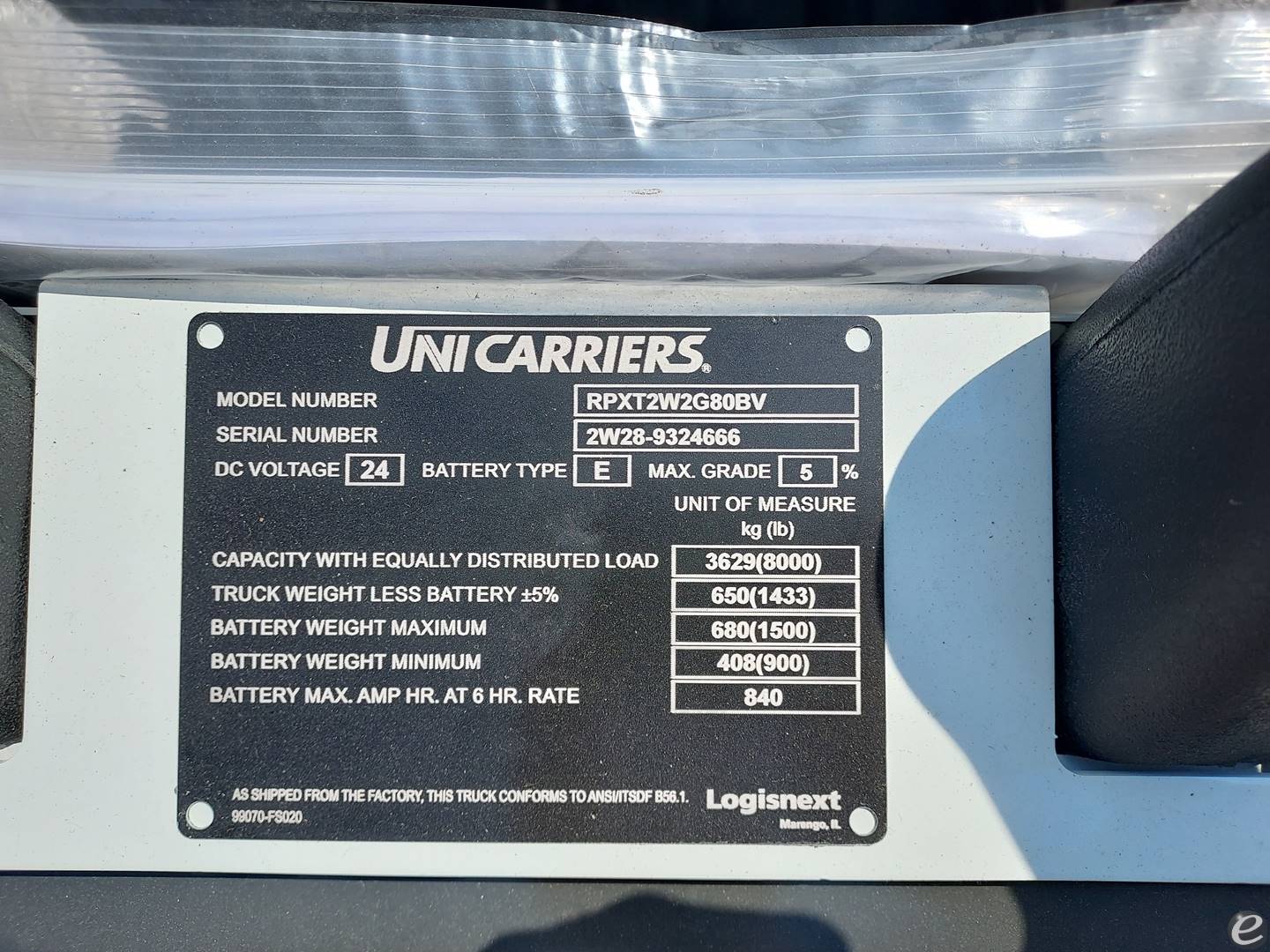 2024 Unicarriers RPX80B