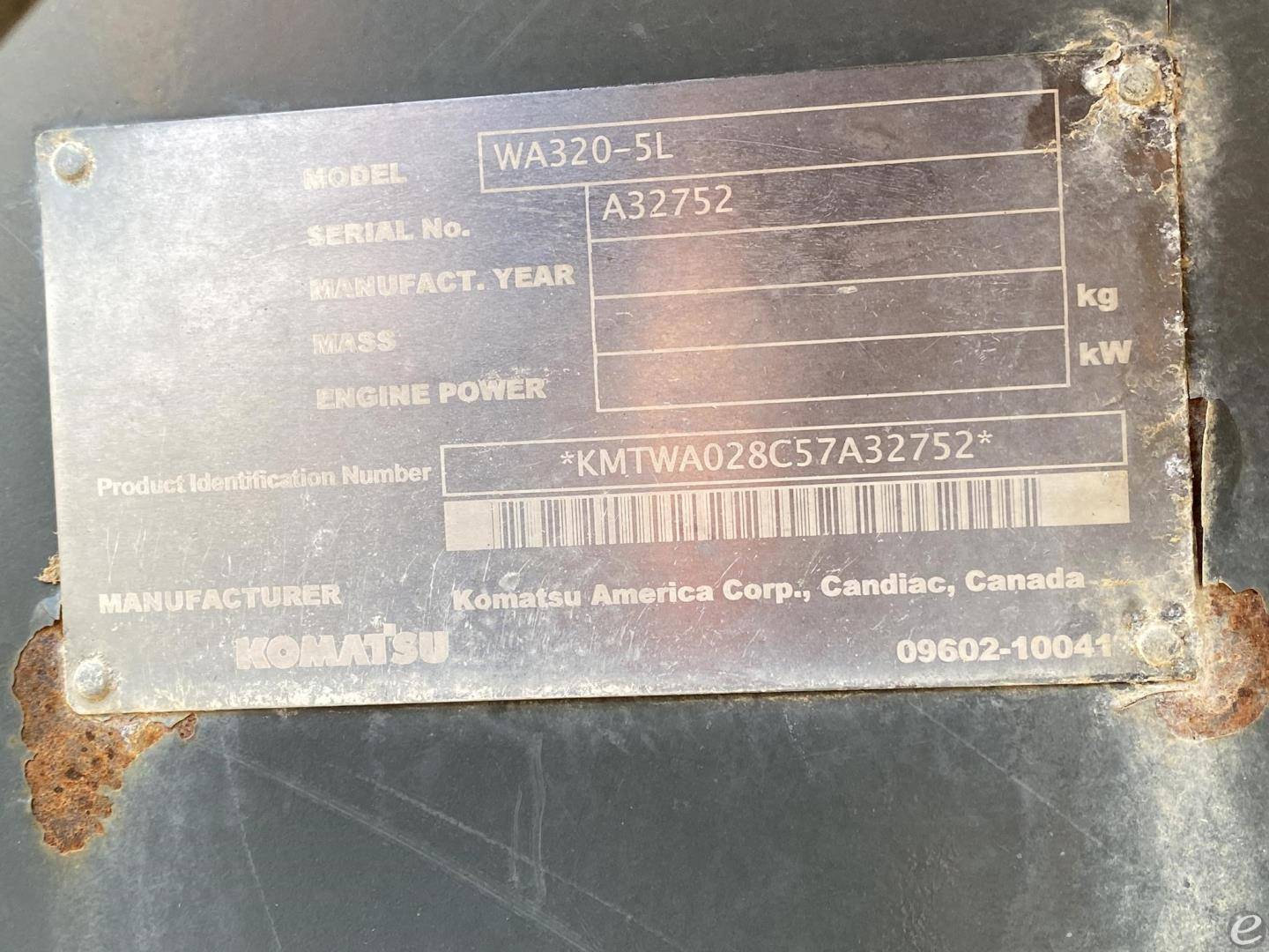 2006 Komatsu WA320-5L