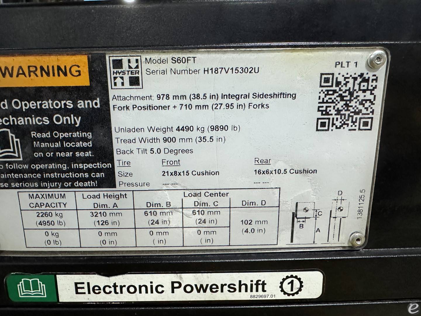 2020 Hyster S60FT