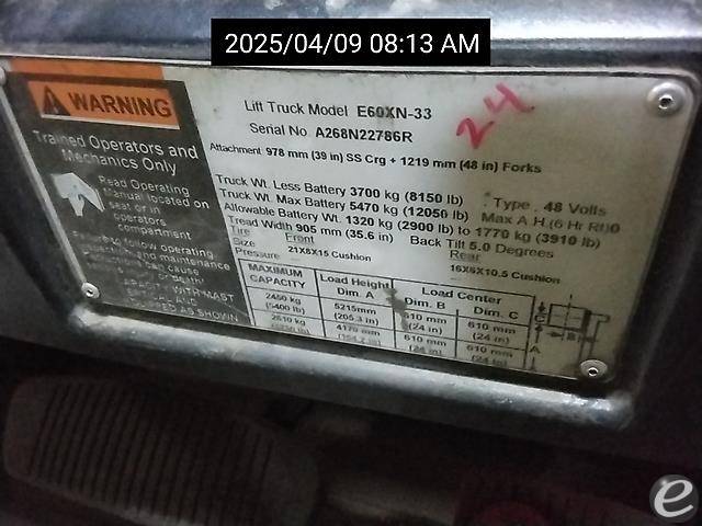 2017 Hyster E60XN