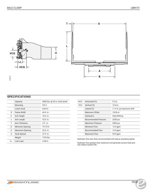 2014 Rightline LBM151