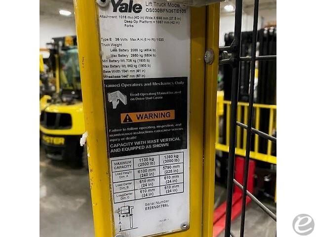 2013 Yale OS030BF Electric Order Picker - 123Forklift