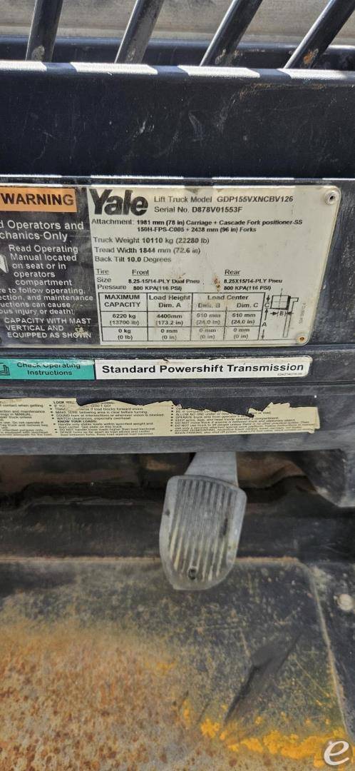 2008 Yale GDP155VX
