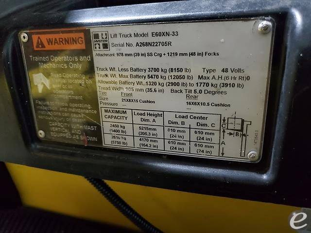 2017 Hyster E60XN