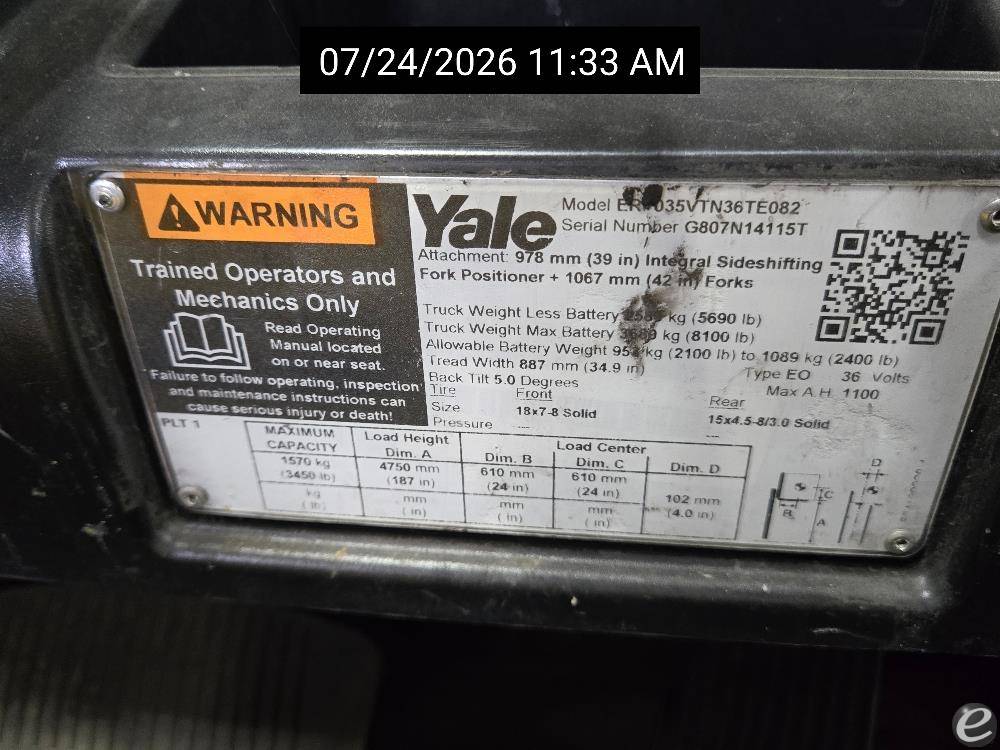 2019 Yale ERP035VT