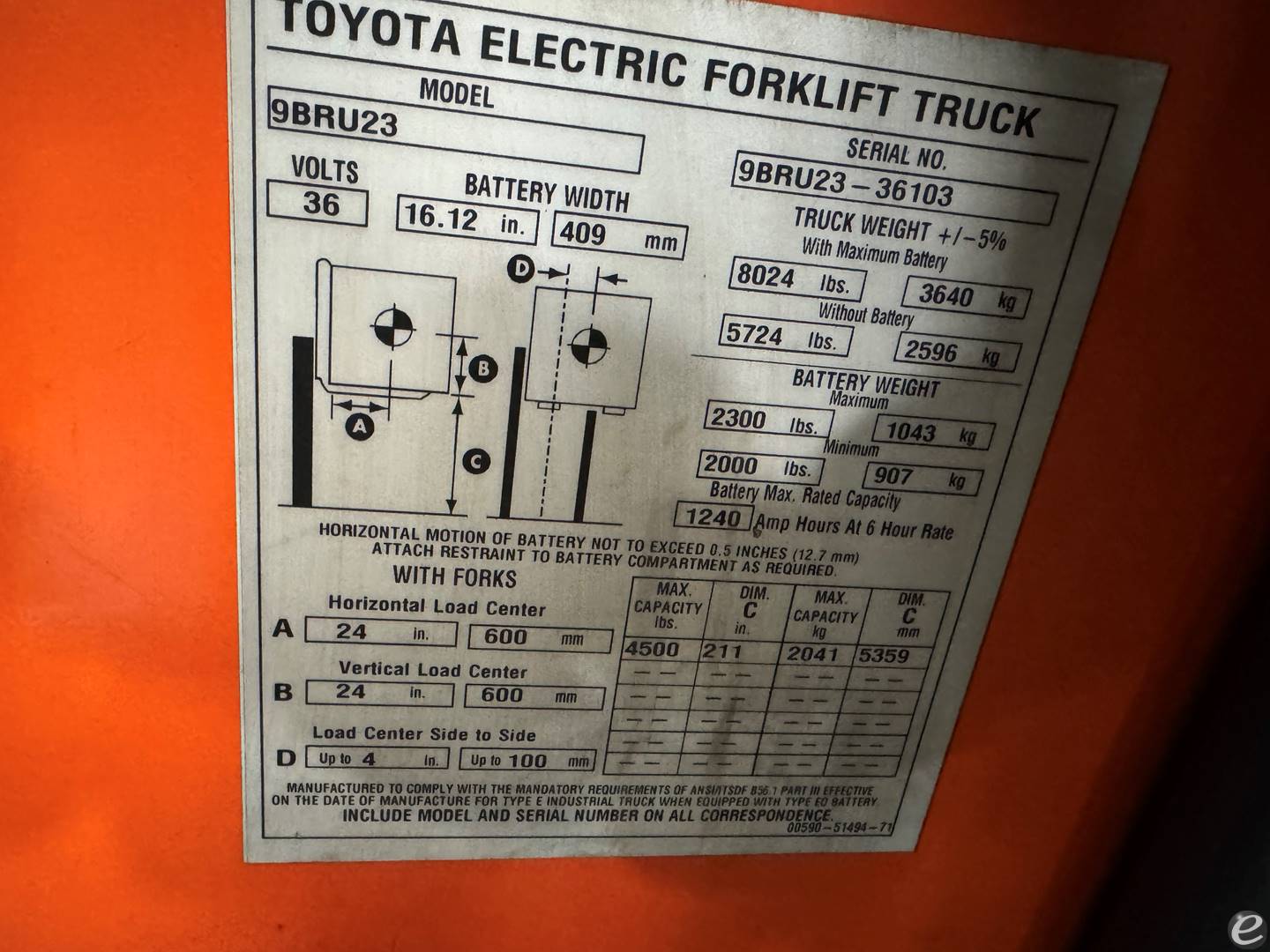 2015 Toyota 9BRU23