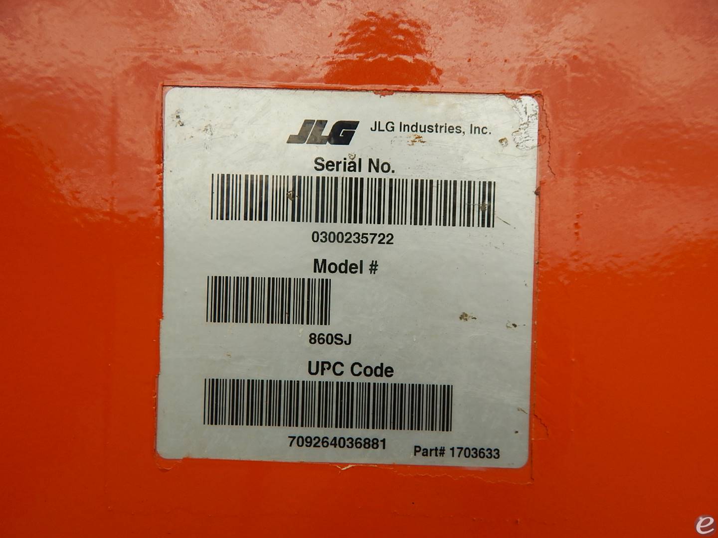 2017 JLG 860SJ