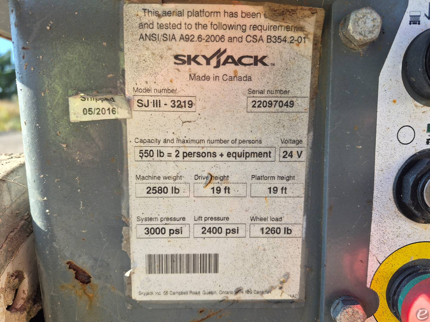 Skyjack SJ1113219