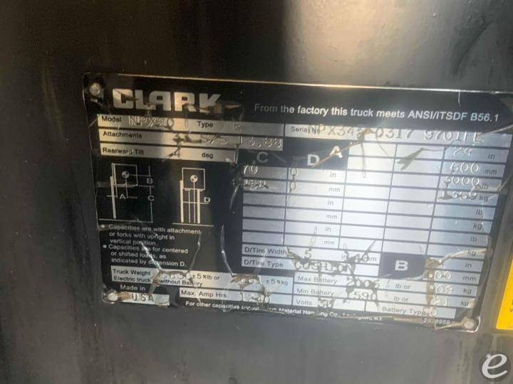 2016 Clark NPX20