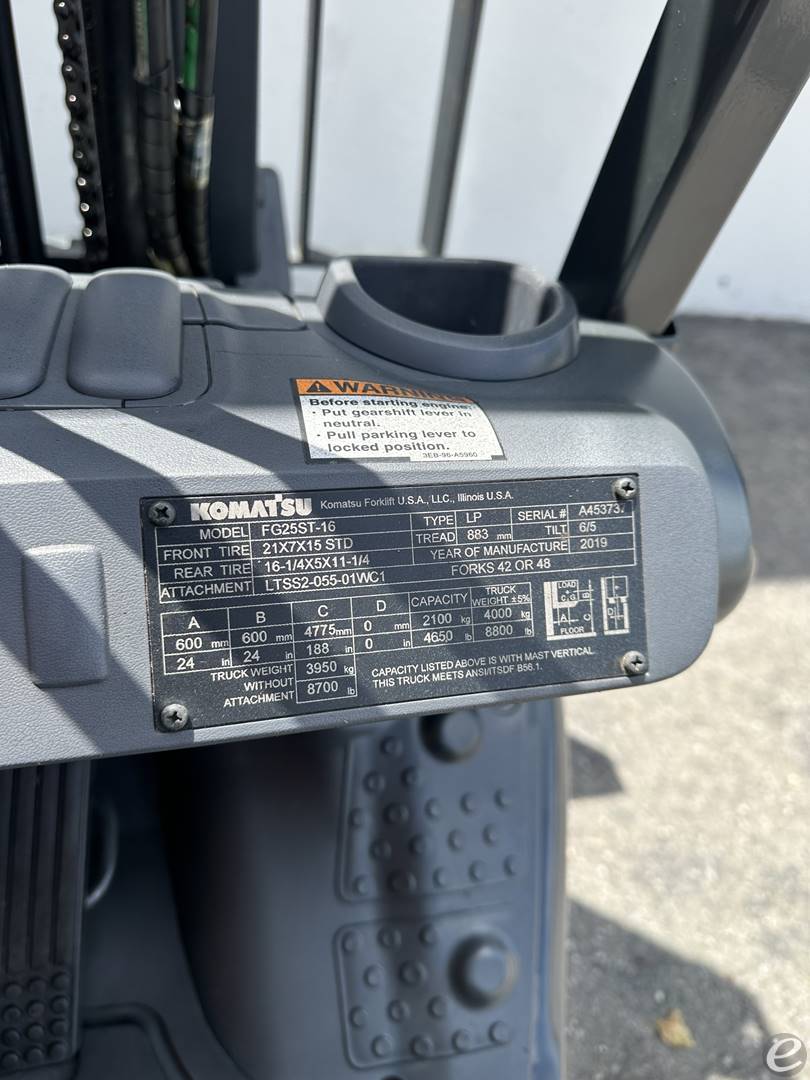2019 Komatsu FG25ST-16
