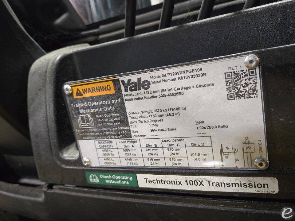 2017 Yale GP120VX