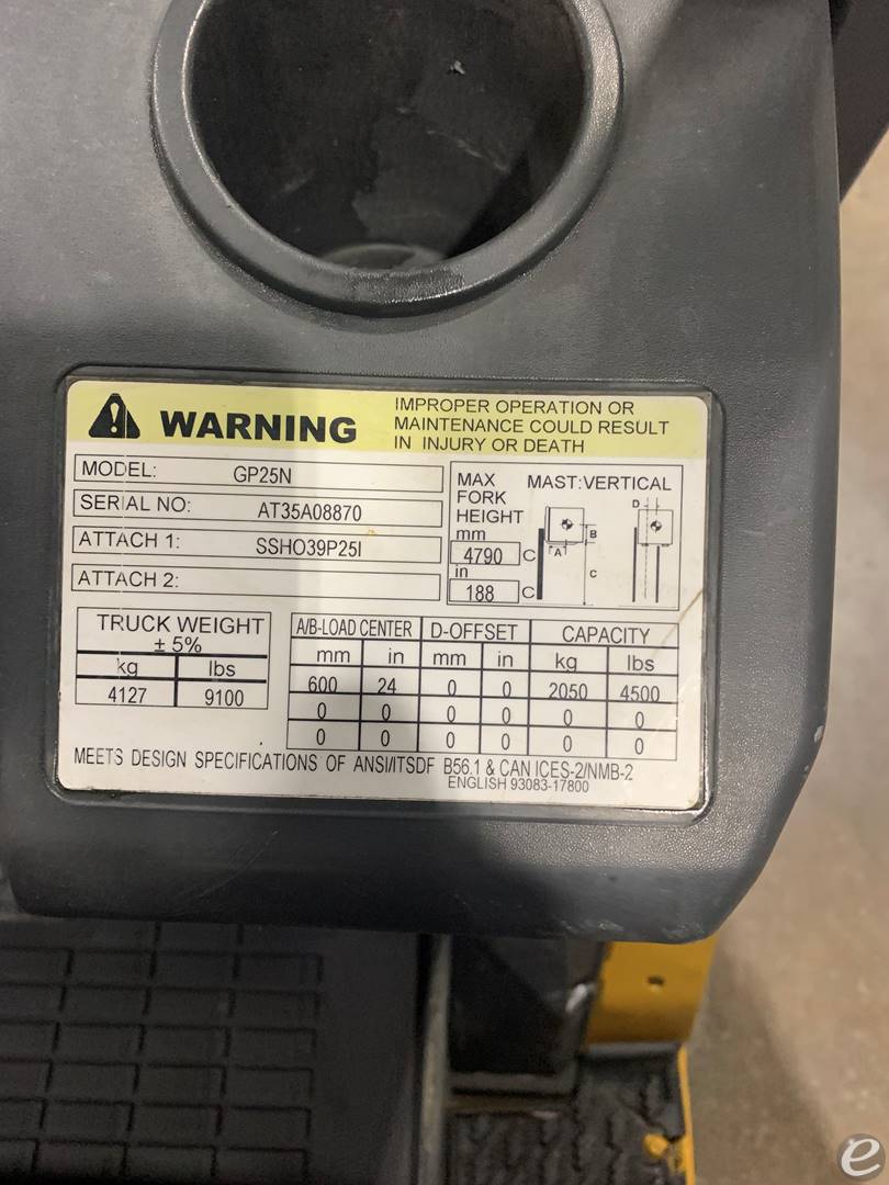 2020 Cat                                       GP25N5 LP Gas Forklift - 123Forklift