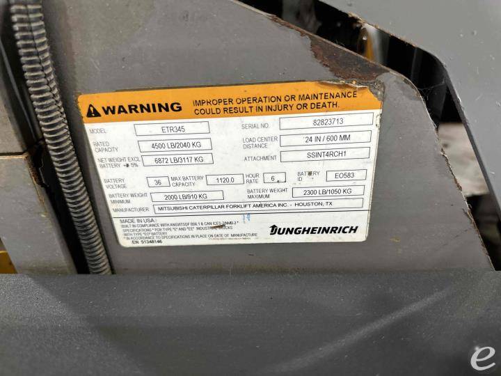 2018 Jungheinrich ETR 345