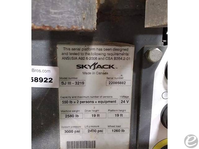 2015 Skyjack SJ-3219