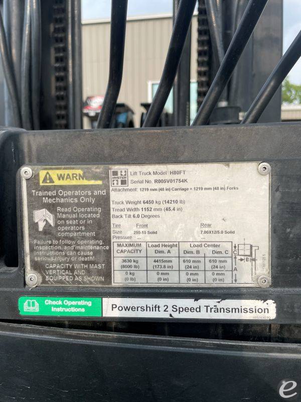 2012 Hyster H80FT