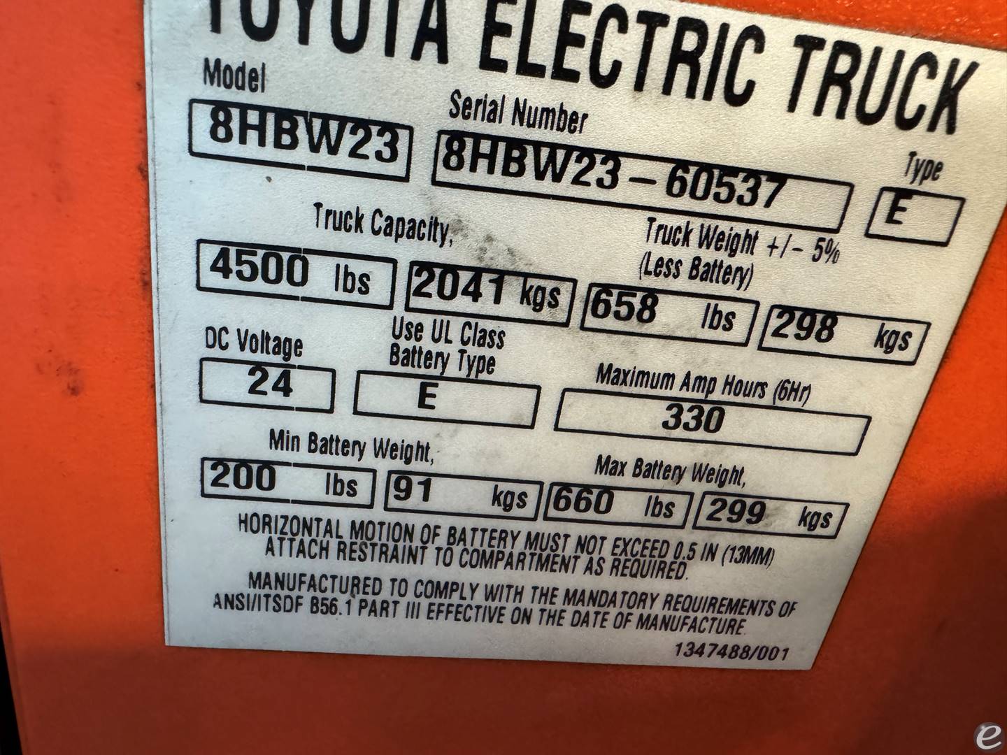 Toyota 8HBW23
